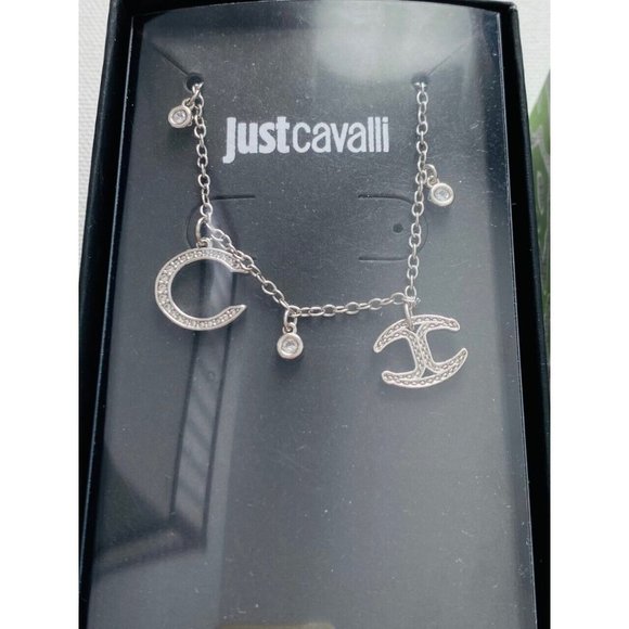 Just Cavalli Carabiner Charm  Bracelet in Silver - Picture 3 of 3